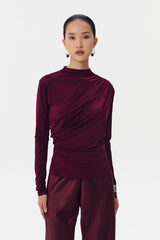 Sienna Ease Top | Burgundy