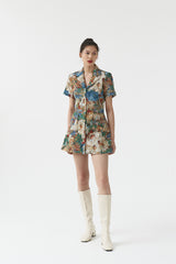 Samara Jacquard Dress Floral Multi