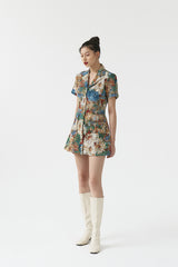 Samara Jacquard Dress Floral Multi