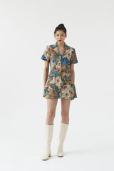 Samara Jacquard Dress Floral Multi