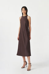 Thasa Dress | Dark Brown