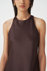 Thasa Dress | Dark Brown