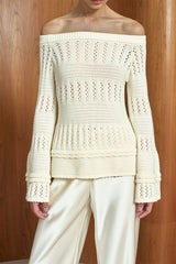 MMEHUILLET FOR DUMA - Taya Top | Cream