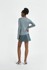 ROSA | Slim Fit Crew Neck in Blue