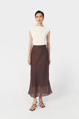 Veil Skirt | Brown