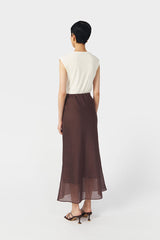 Veil Skirt | Brown