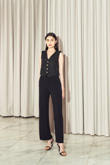 Veste Tweed Vest Black