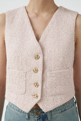 Veste Tweed Vest Pink