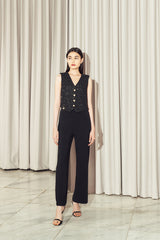 Veste Tweed Vest Black