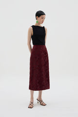 Xi An Skirt | Maroon