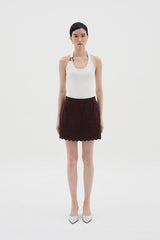 Yuan Skirt | Maroon