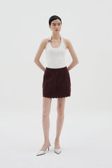 Yuan Skirt | Maroon