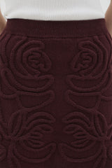Yuan Skirt | Maroon