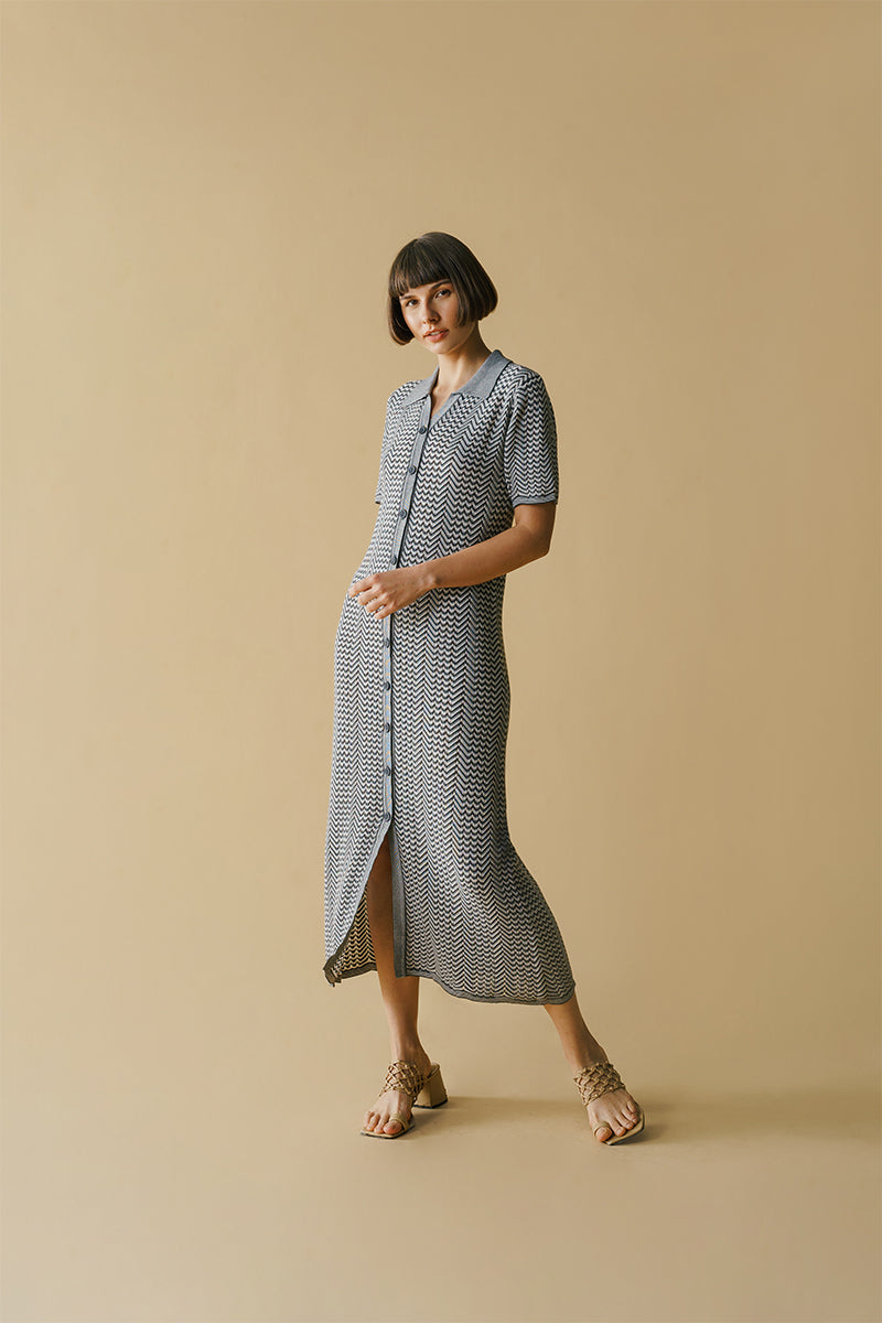 Anora Dress Grey Duma Official Anora Dress Grey Duma Official