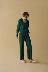 Ansel Cardigan Green