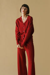 Ansel Cardigan Red