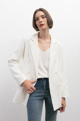 Buckham Blazer White
