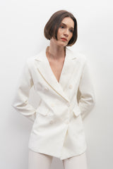 Buckham Blazer White