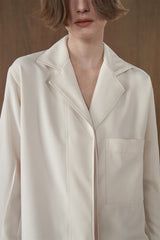 Callan Shirt Dress Bone