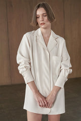 Callan Shirt Dress Bone