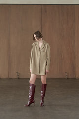 Callan Shirt Dress Brown