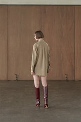 Callan Shirt Dress Brown