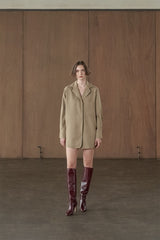 Callan Shirt Dress Brown