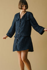 Coco Tweed Dress Black Multi