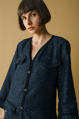 Coco Tweed Dress Black Multi