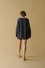 Elfie Sparkly Shorts Navy