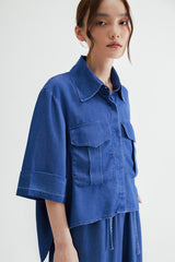 Hara Top Denim Blue