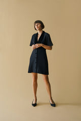 Lily Velvet Dress Black