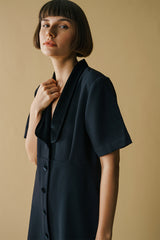 Lily Velvet Dress Black