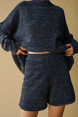 Elfie Sparkly Shorts Navy