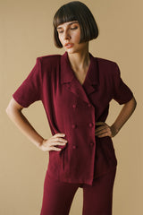 Maya Blazer Maroon