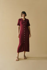 Zuru Dress Maroon