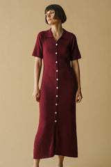 Zuru Dress Maroon