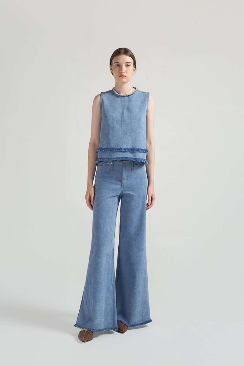 Rugosa Top | Denim Blue