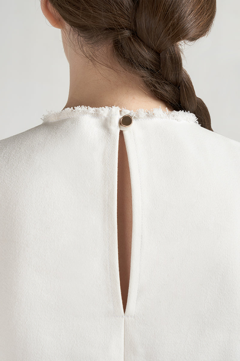 Rugosa Top | Denim White