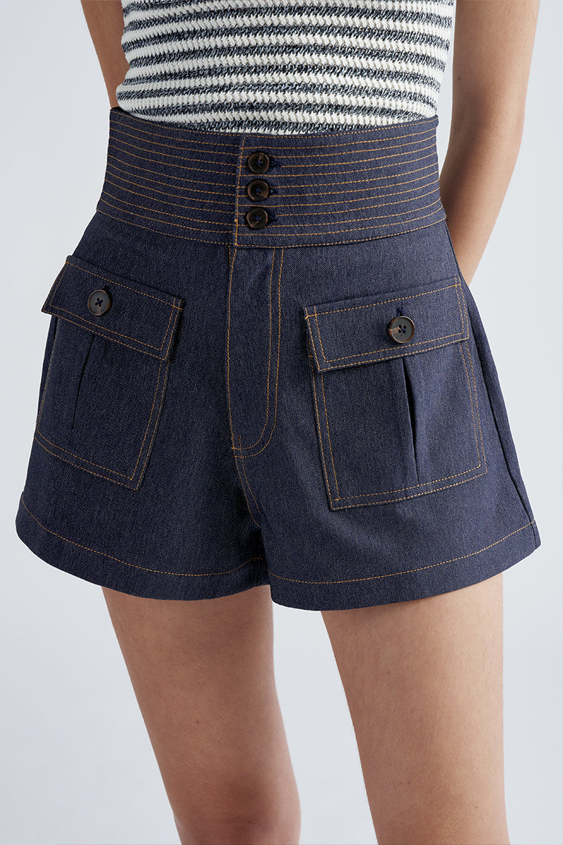 Agatha Shorts | Denim Blue