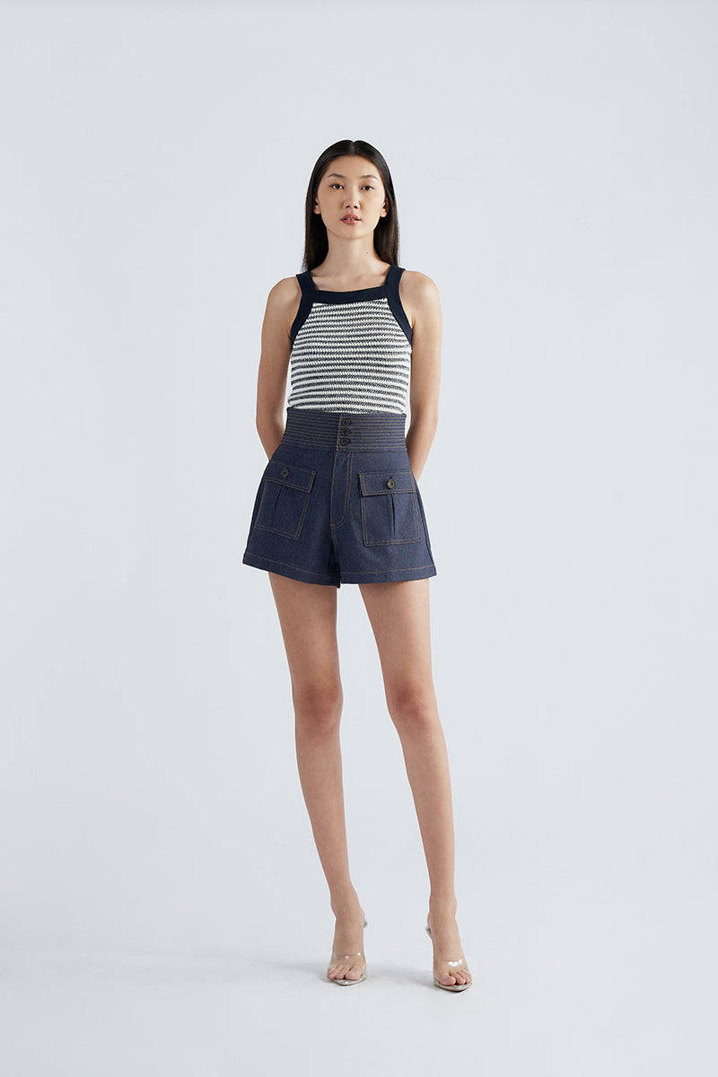 Agatha Shorts | Denim Blue