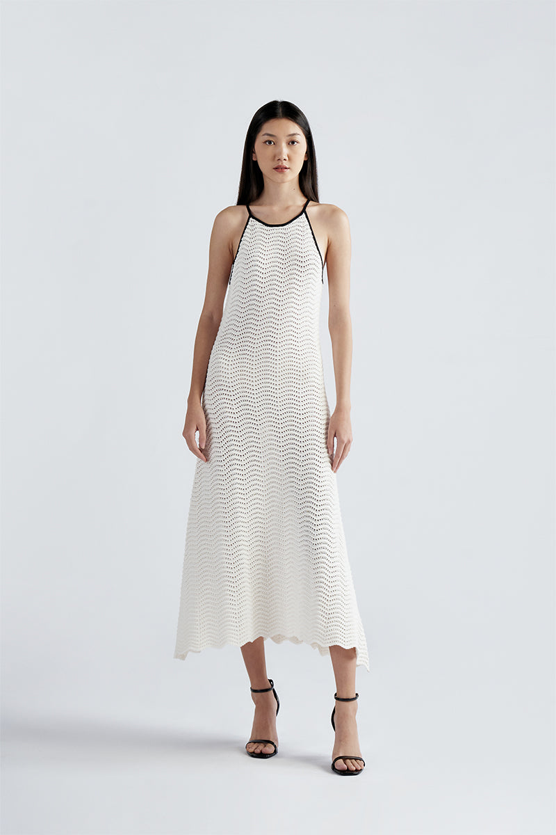 Alani Knit Dress | White