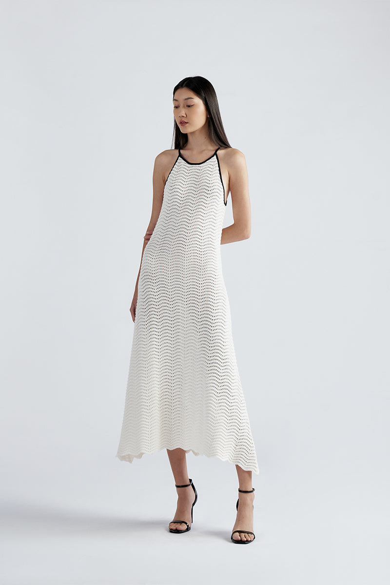 Alani Knit Dress | White