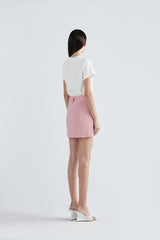 Alba Linen Skirt | Pink