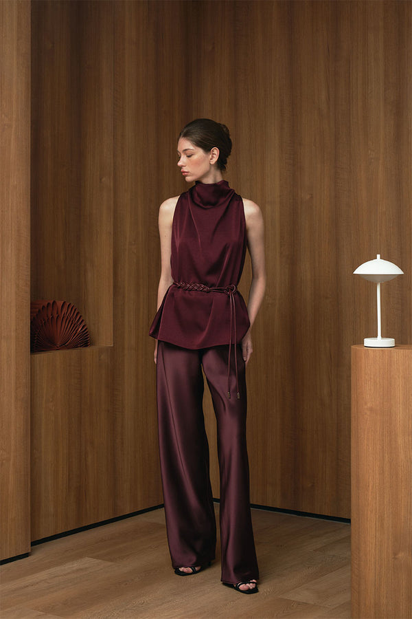 Atalia Top | Maroon
