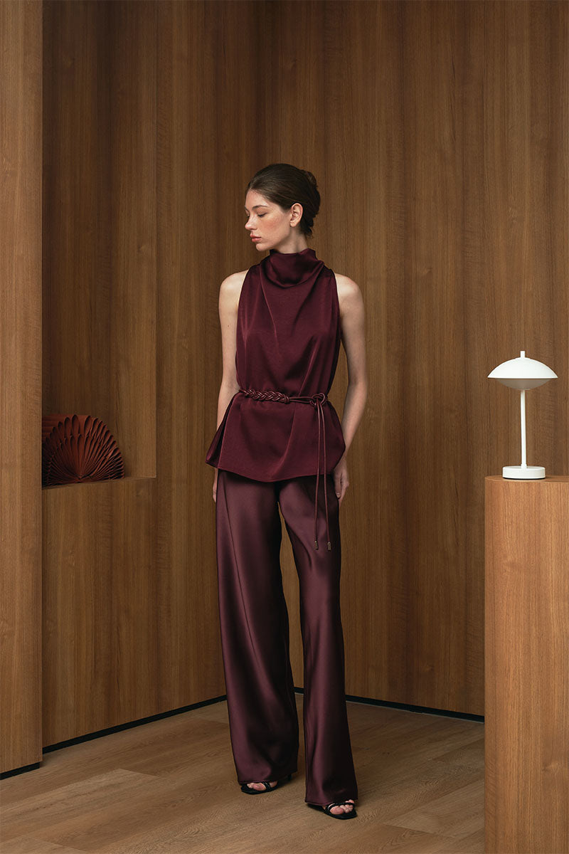Atalia Top | Maroon