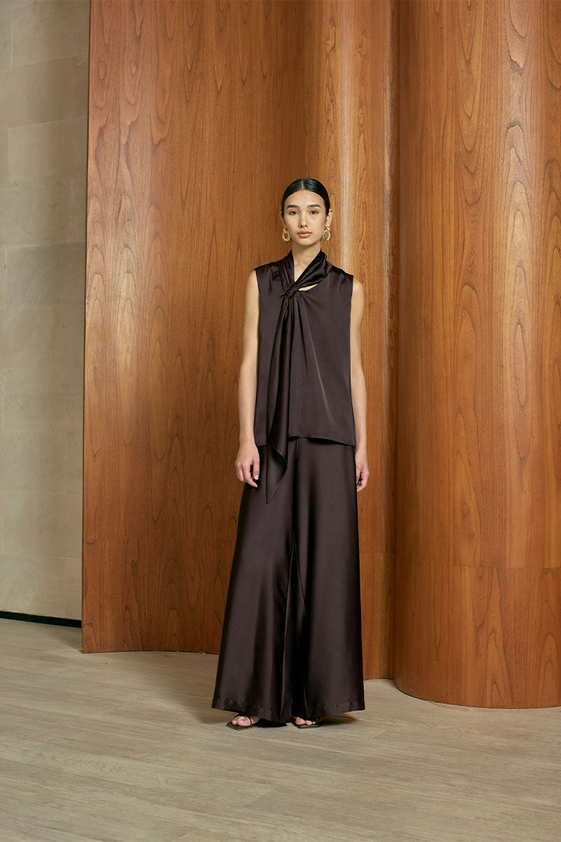 MMEHUILLET FOR DUMA - Amara Top | Dark Brown
