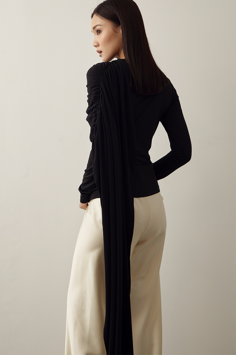 MMEHUILLET FOR DUMA - Anae Top | Black