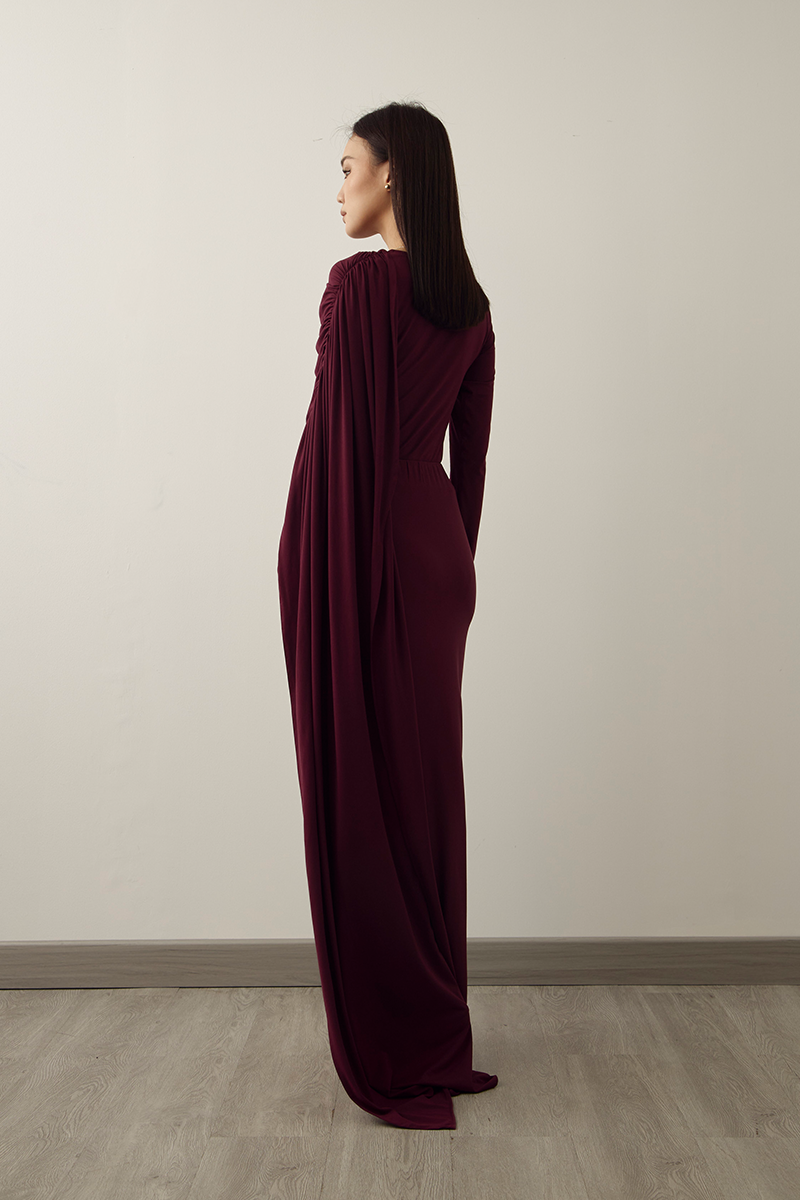 MMEHUILLET FOR DUMA - Anae Top | Burgundy