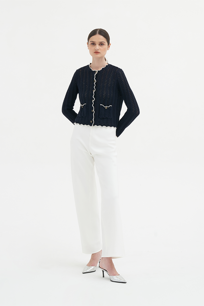 Positano Cardigan | Navy